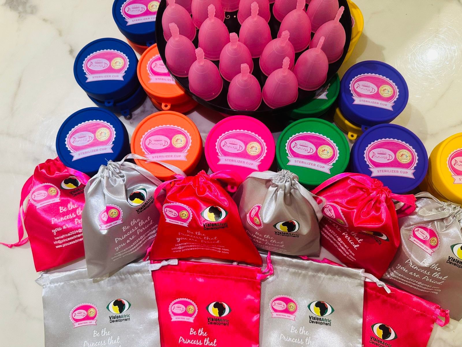 Menstrual health kits arranged for community distribution